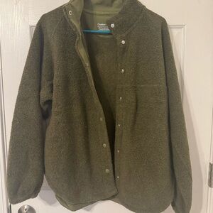 Outdoor Life Olive Green Fleece Jacket